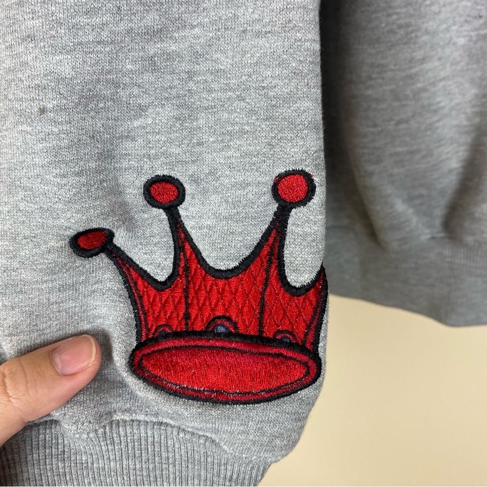 Vintage Y2K Skateboard JNCO Jeans embroidered pullover Hoodie Large - Picture 4 of 7